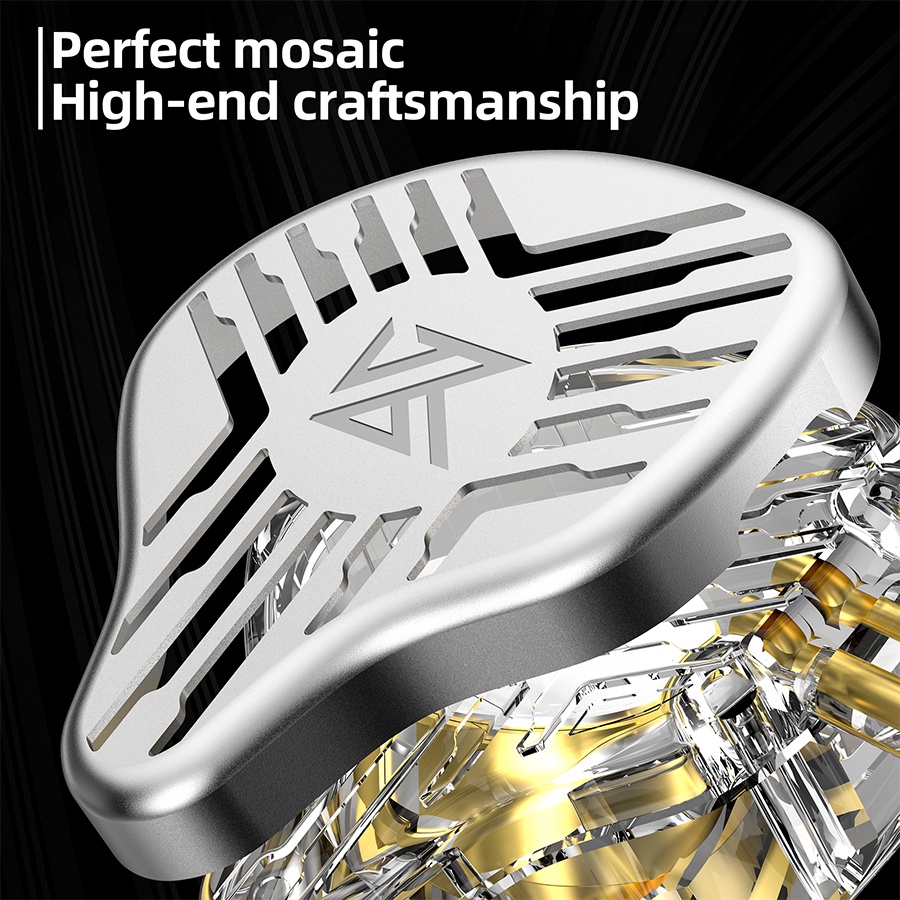 Tai Nghe Nhét Tai Kz EDS 10mm Có Nam Châm 0.75mm 2Pin OFC