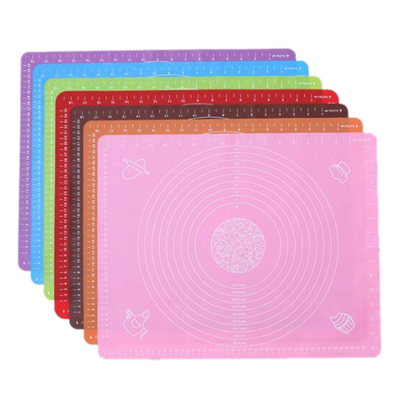 Thảm Lăn Làm Bánh Bằng Silicone Kích Thước 30x25cm