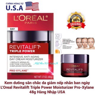 Kem Dưỡng Chống Lão Hoá BAN NGÀY L’Oreal Cao Cấp L’Oreal Revitalift Triple Power [Hủ 48g]