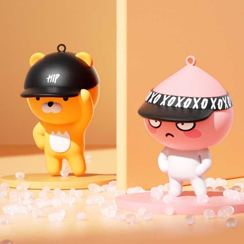 Kakao Móc Chìa Khóa Hình Búp Bê Độc Đáo Cho Cặp Đôi