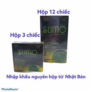 Bao cao su sumo , nhập khẩu nguyên hộp Nhật Bản, che tên sản phẩm 100%