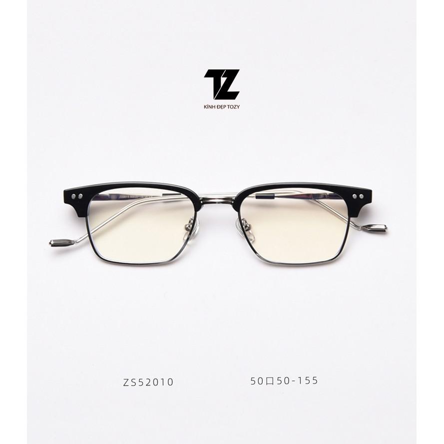 Gọng kính cận nam nữ vuông kim loại chống ánh sáng xanh cao cấp Hot Trend mới nhất 52010 | BigBuy360 - bigbuy360.vn