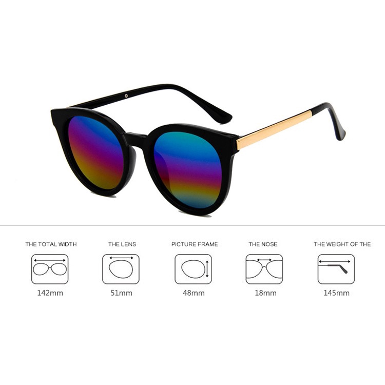 Kính mát mắt mèo tráng gương phong cách retro | BigBuy360 - bigbuy360.vn