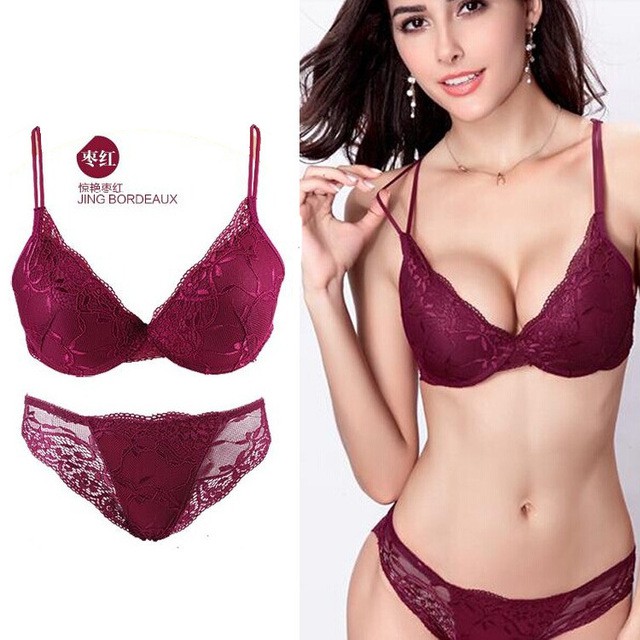 Bộ đồ lót VARSBABY V004 phối ren hoa gợi cảm có thể điều chỉnh thời trang cho nữ