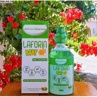 Nước súc miệng trẻ em Laforin Baby 500 ml ngăn ngừa sâu răng, giảm nhiệt miệng, hôi miệng - Lala Mart
