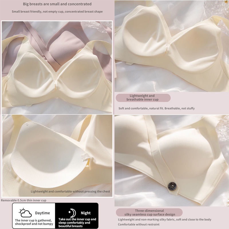 Áo Lót Thể Thao Nâng Ngực Không Đường May Chống Chảy Xệ Dành Cho Nữ