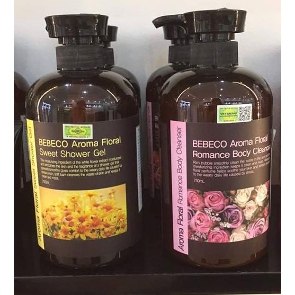 Sữa tắm hương thơm nước hoa BEBECO 750ML