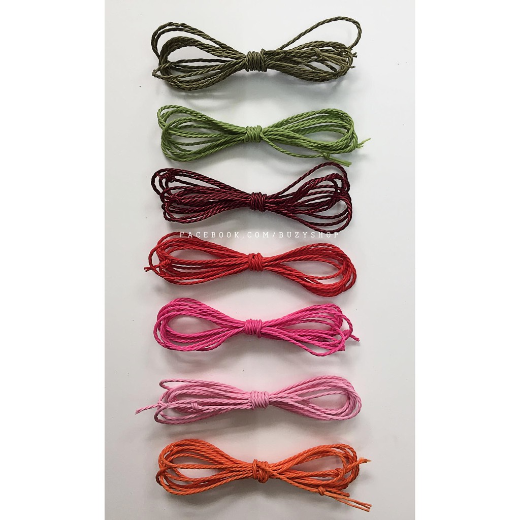 Dây xoắn nhựa 1mm, làm vòng tay