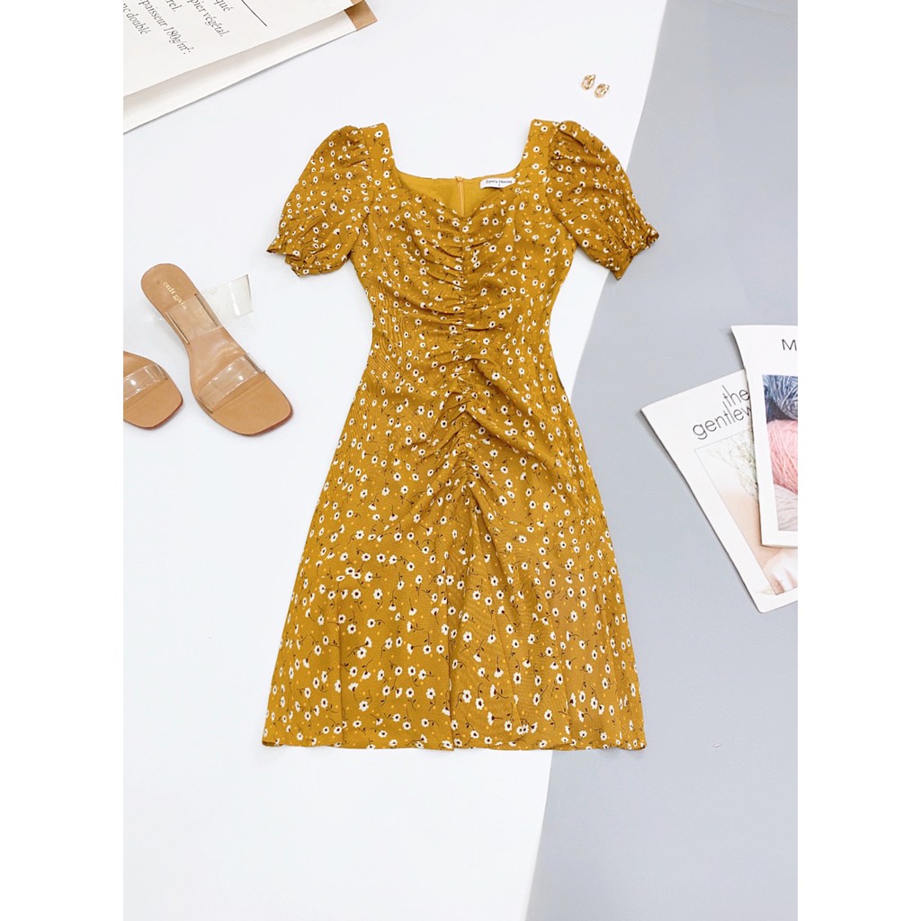 Váy cổ vuông chun thân trước Zym's House - LT139