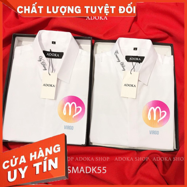 Áo Sơ Nam Nữ Đồ Đôi Dài Tay DONA KONA In Hình Cung Hoàng Đạo Chuyên Áo Cặp D1.1