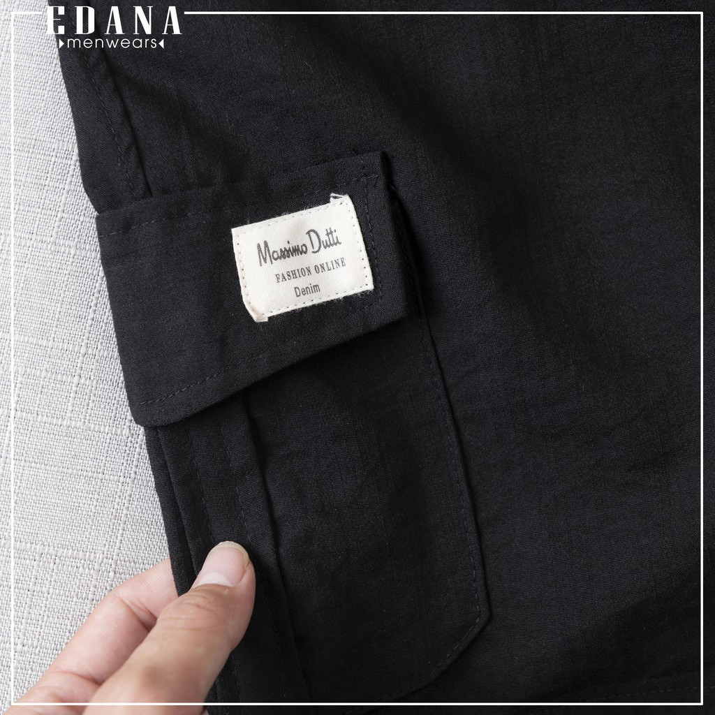 Quần đùi nam Edana Menswear túi hộp vải đũi đẹp cao cấp ,không nhăn , không xù cho người 45 - 78kg | BigBuy360 - bigbuy360.vn