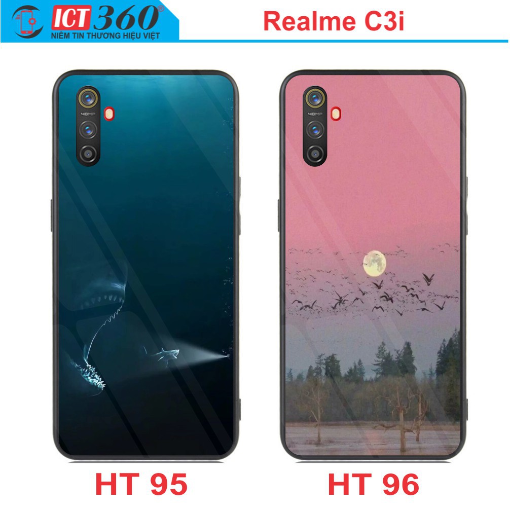 Ốp Lưng Kính Nano Realme C3i  Phủ Bóng - in theo yêu cầu