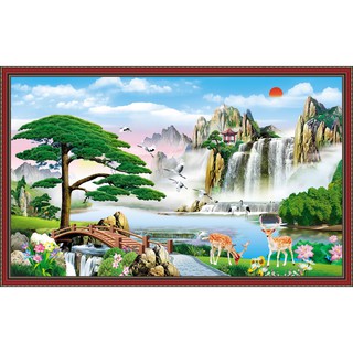 Decal Sơn thủy hữu tình cảnh đẹp non nước LunaTM-0170