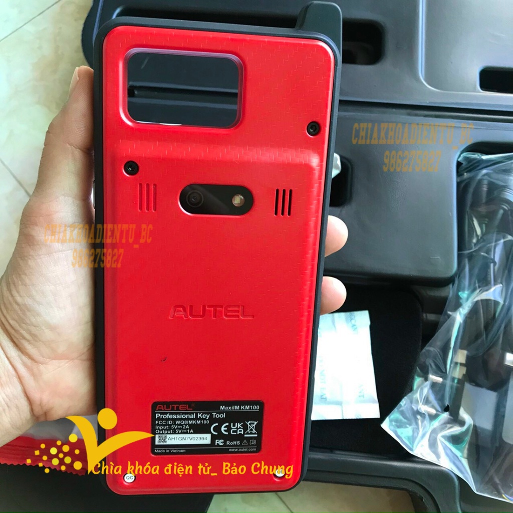 Máy Autel KM 100 kiểm tra, cài đặt, copy chíp từ chìa khóa, làm chìa khóa ô tô