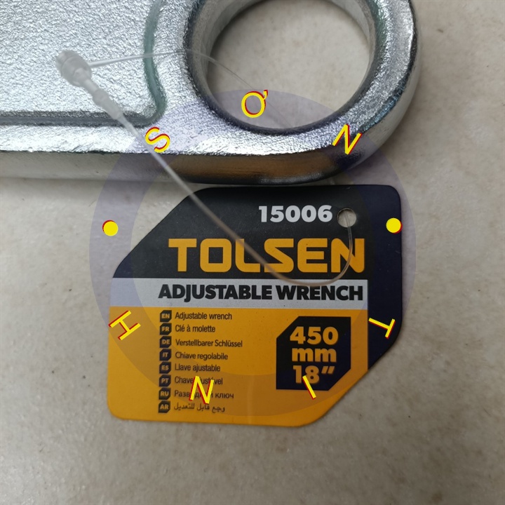 MỎ LẾT CÁN TRƠN 450mm,18'' TOLSEN 15006