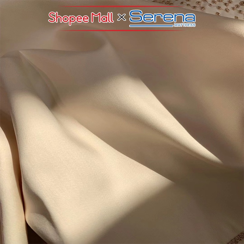 Ga Phủ Giường 5 Món Lụa Tencel 120s SERENA Chính Hãng Set Chăn Ga Ra Grap Drap Gối Nệm Đệm Trải Bọc Giường Trần Bông Đẹp