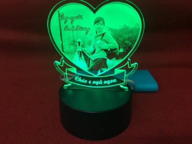 Đèn ngủ 3D, Đèn ngủ khắc theo yêu cầu, đèn ngủ trang trí,