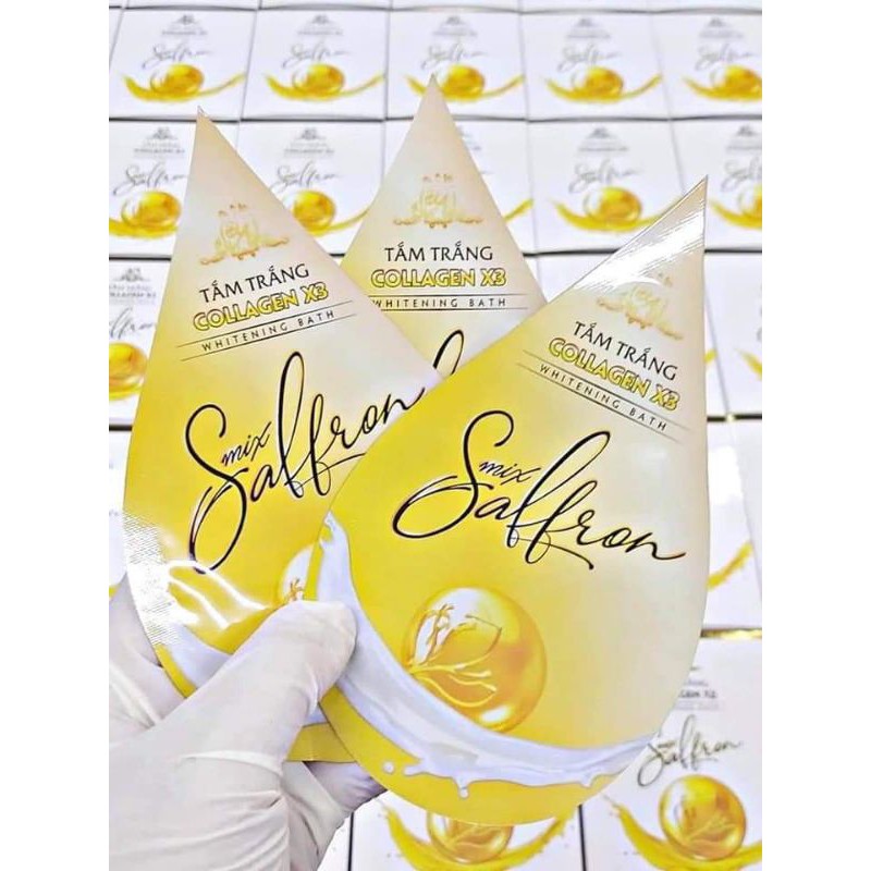 Tắm Trắng Collagen X3 Saffron Mẫu Mới