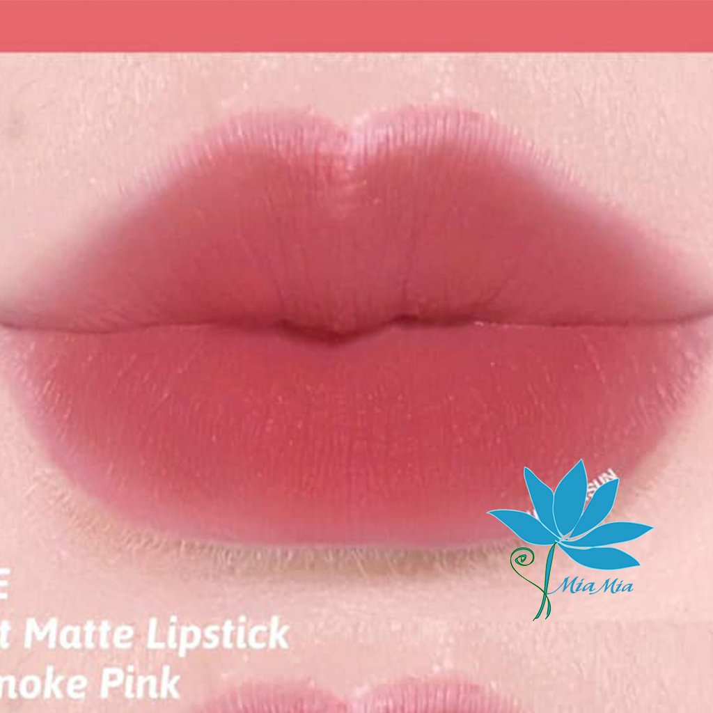 Son Thỏi Lì 3CE Soft Matte Lipstick Smoke Pink Màu Hồng San Hô Vỏ Trong Suốt Bền Màu [CAM KẾT NHẬP KHẨU CHÍNH HÃNG]