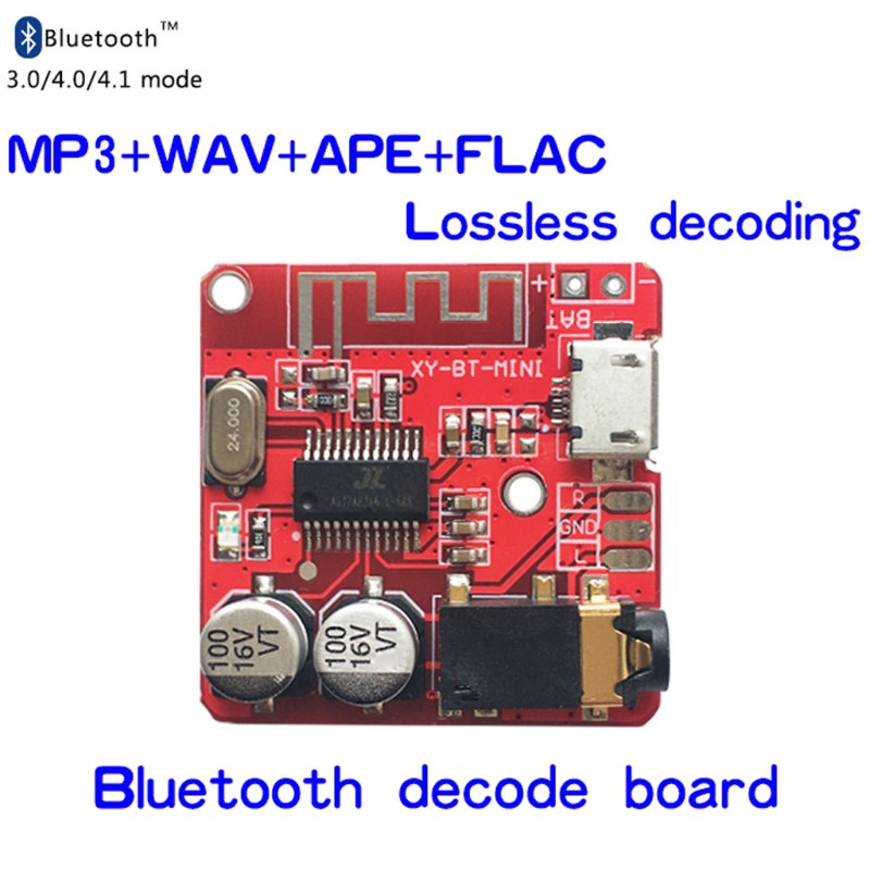 HSV 3.7-5V MP3 Bluetooth Lossless Decoder Board Car Stero Speaker Amplifier Module