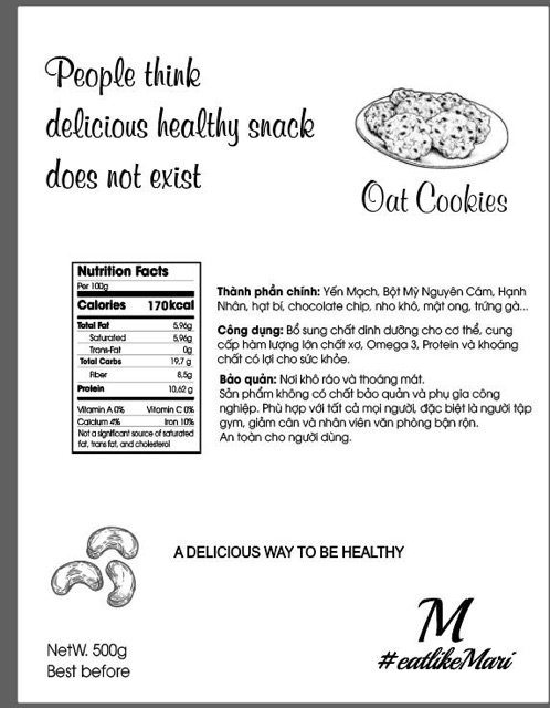 Bánh cookies yến mạch | BigBuy360 - bigbuy360.vn