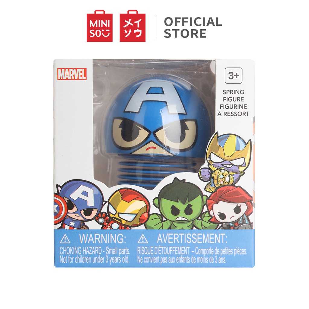 Tượng nhỏ trang trí có lò xo Miniso Marvel - Hàng chính hãng