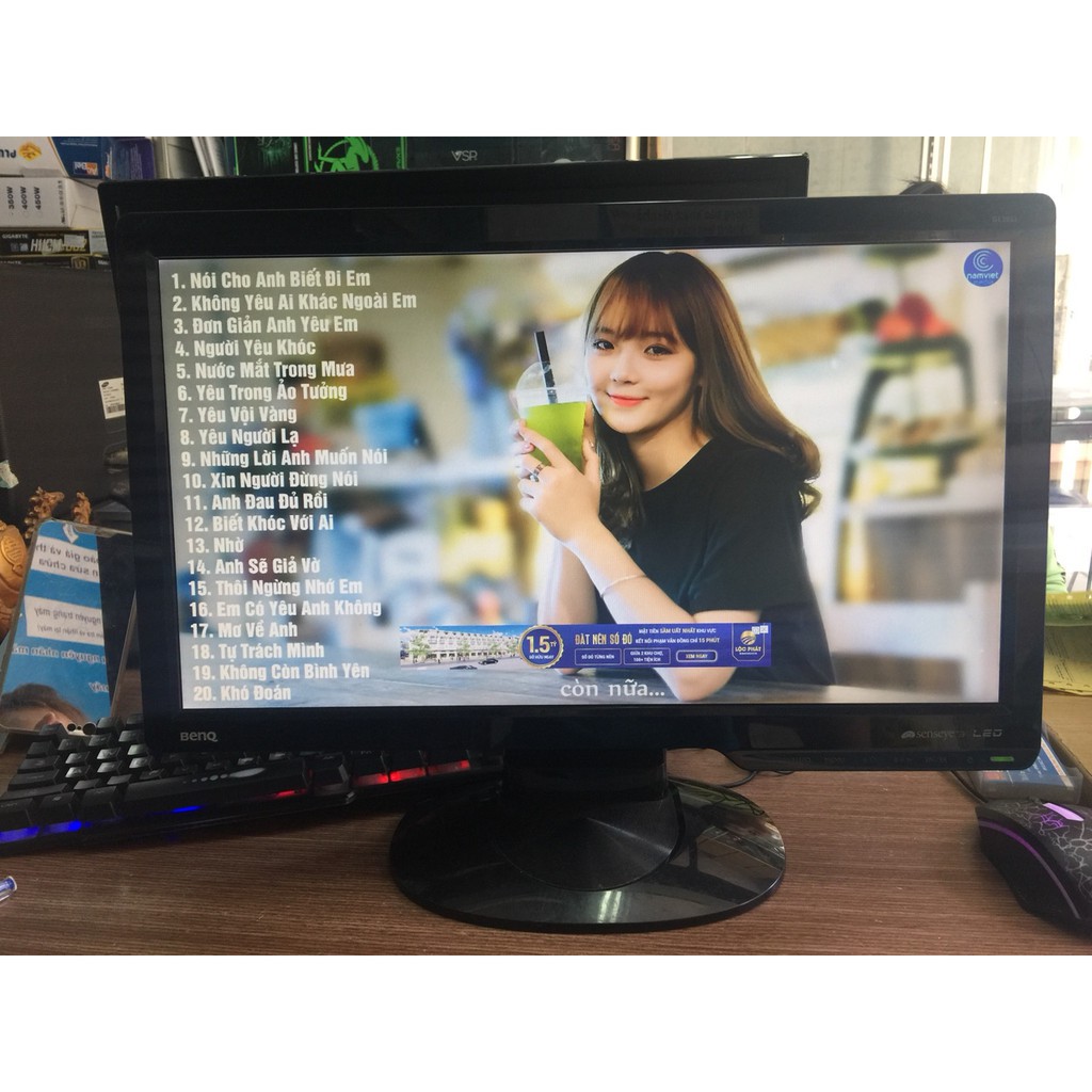 MÀN HÌNH LED BENQ 20" WIDE LỖI CHẢY MỰC DƯỚI, GIÁ RẺ !