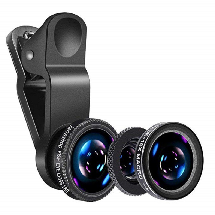 Lens Chụp Hình Cho Điện Thoại, Lens Macro 3 trong 1 - Cho Điện Thoại - Selfie