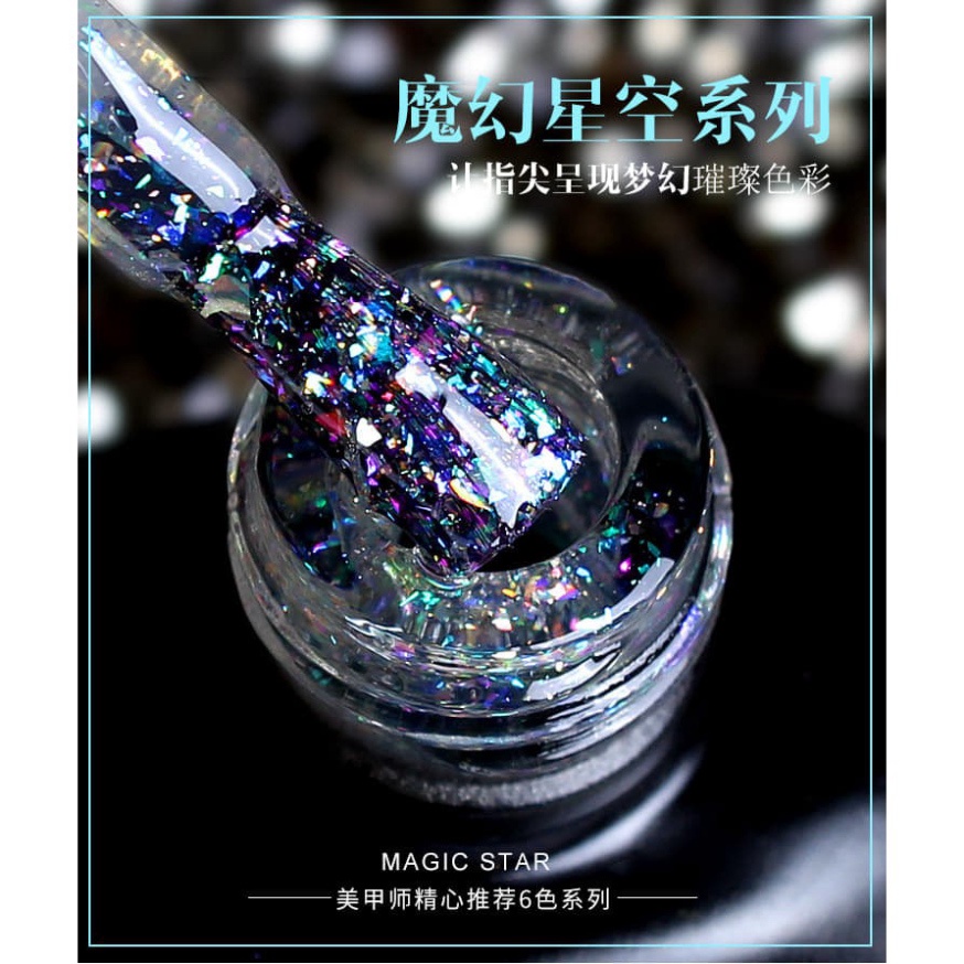 Sơn gel AS mã XK nhũ khổng tước trang trí móng làm nail