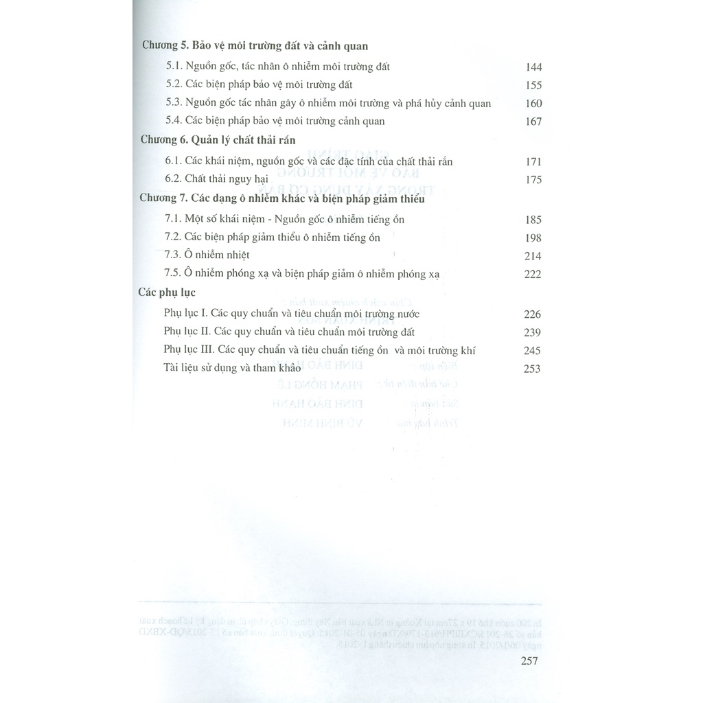 Sách - Giáo Trình Bảo Vệ Môi Trường Trong Xây Dựng Cơ Bản
