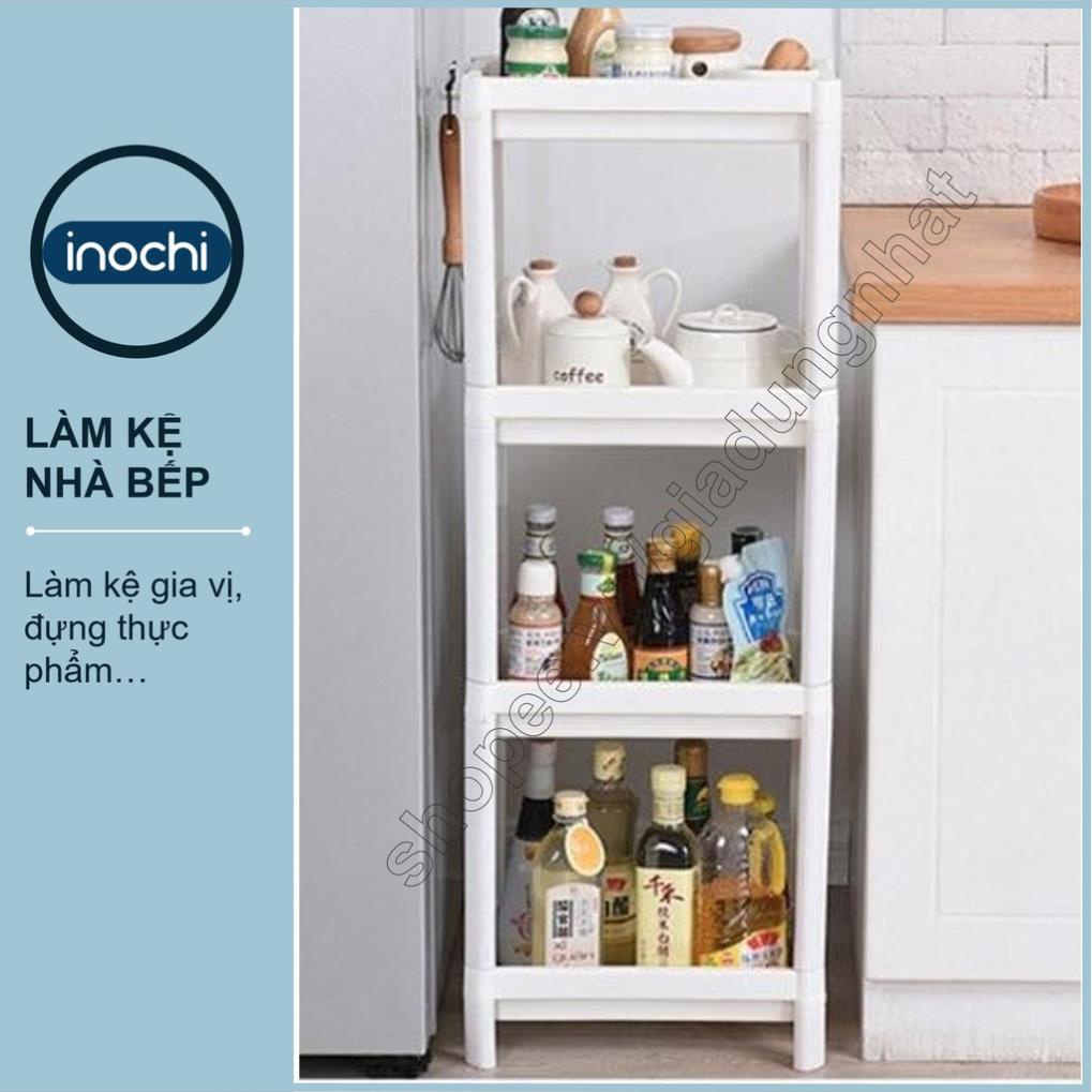 Kệ Đa Năng 4 Tầng Inochi Nhựa Dùng Để Đựng Gia Vị Nhà Bếp Đựng Đồ Thực Phẩm Hoặc Làm Giá Để Đồ Nhà Tắm Phòng Ngủ (tiêu c