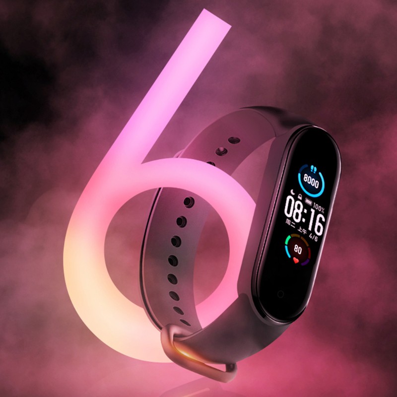 Dây Đeo Thay Thế Chất Liệu Silicon Màu Trơn Cho Xiaomi Mi Band 6