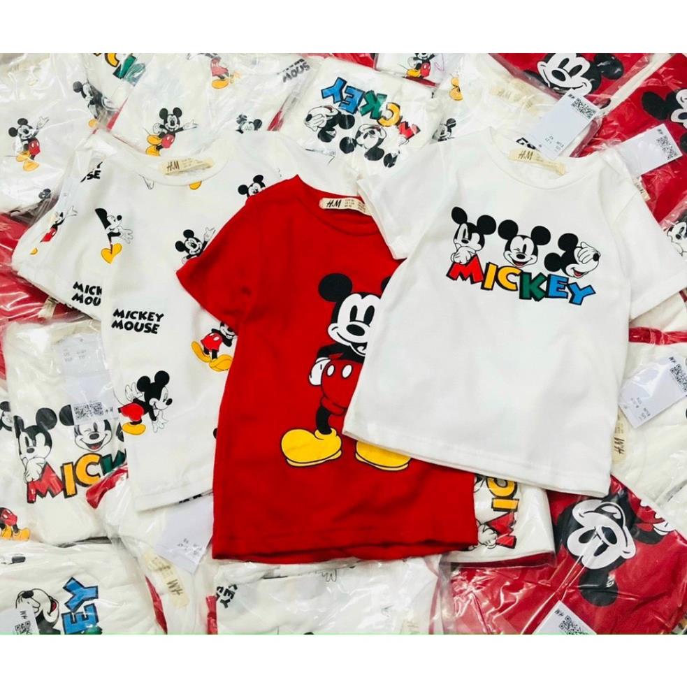 SET 3 ÁO PHÔNG BÉ ĐỎ TRẮNG MICKEY MOUSE