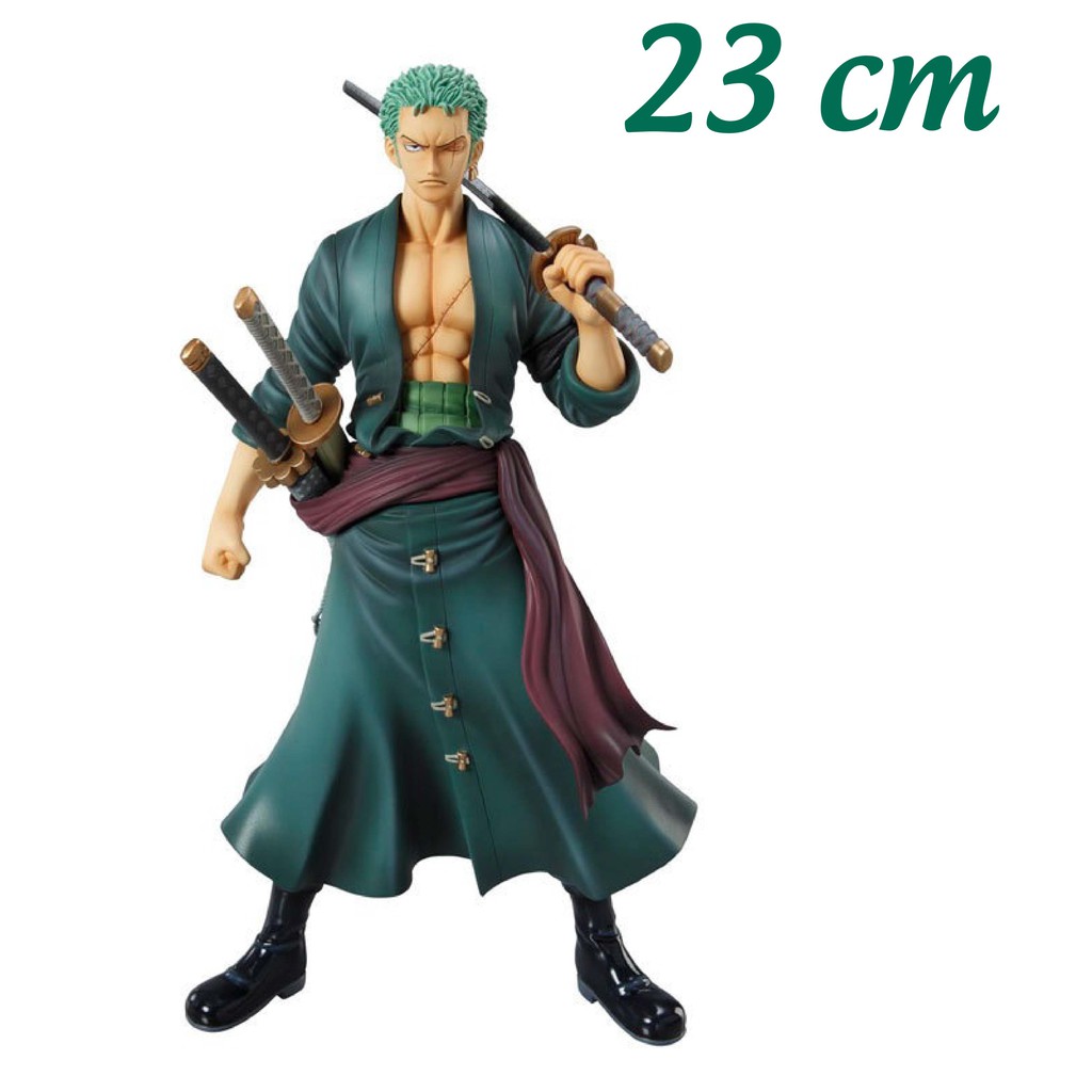 [ Có sẵn ] Mô hình Zoro 23cm cao cấp siêu nét [ 2 đầu - 3 tay - 4 kiếm ] Mô hình Onepice