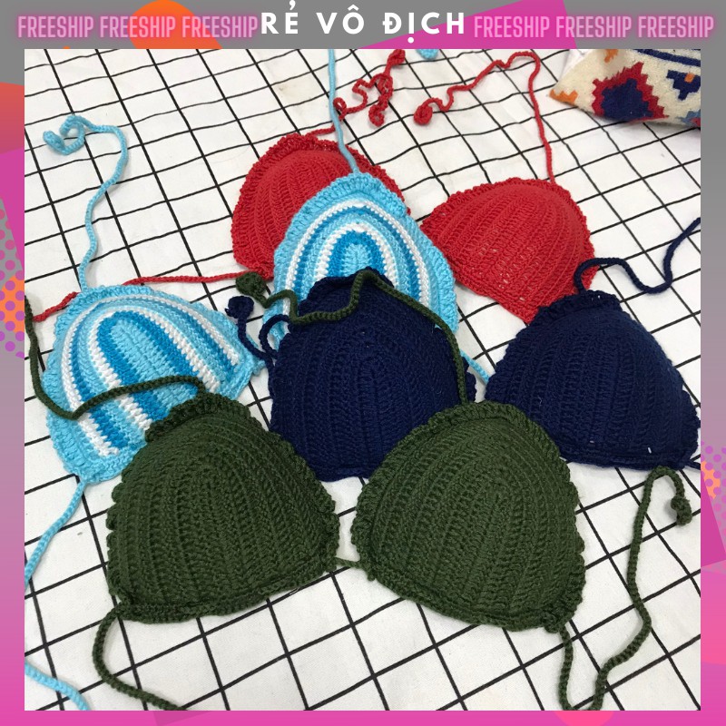 Bikini len cột dây đi biển dành cho nữ phong cách Hàn Quốc Tiệm Của Nhi BKN01