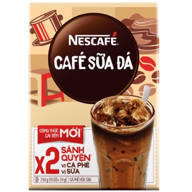 Cà Phê Sữa Đá Nescafe Hộp 240g (10 gói) | BigBuy360 - bigbuy360.vn