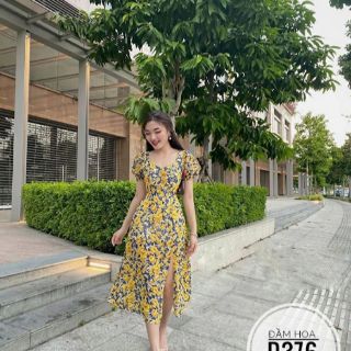 ĐẦM HOA NHÍ BIGSIZE XẺ TÀ