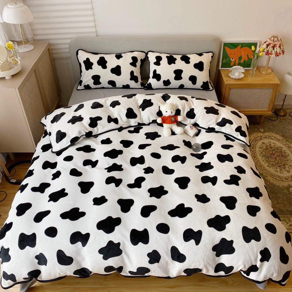 bộ chăn ga nỉ nhung Hàn Quốc mẫu mới | BigBuy360 - bigbuy360.vn