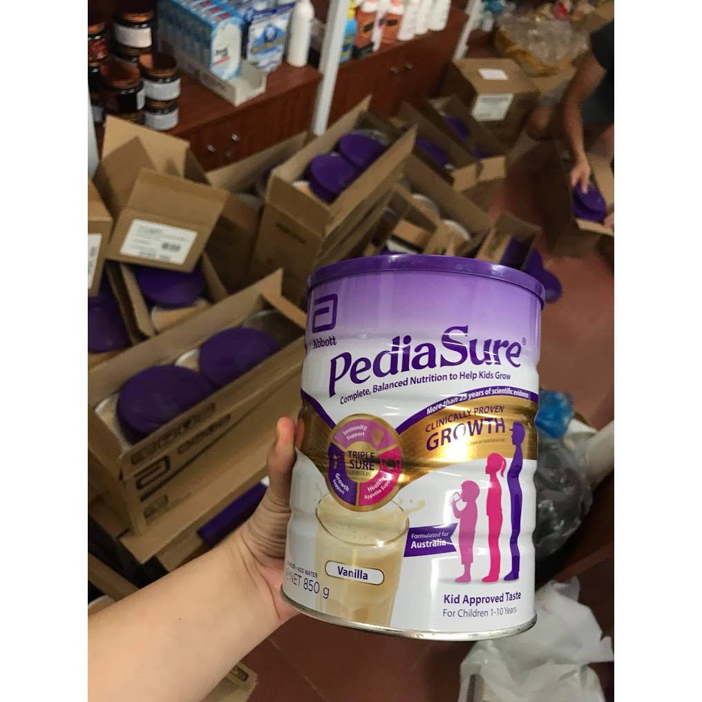 Sữa Pediasure nắp tím ÚC 850g - Hàng xách tay