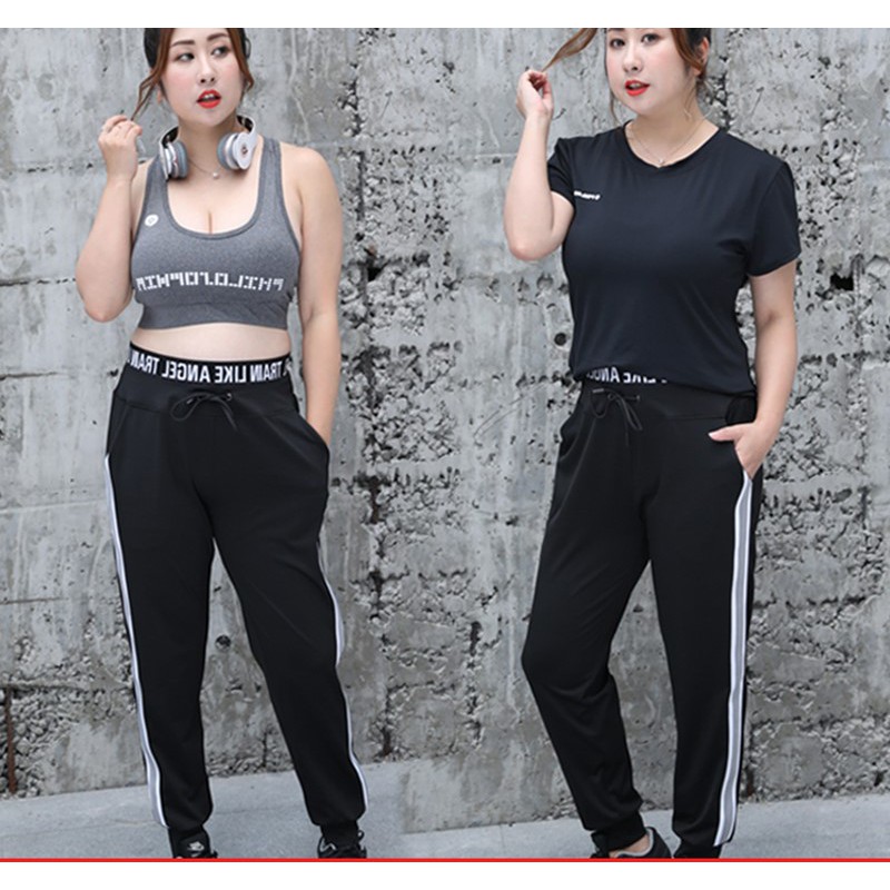 (HOT) (HOT) [ BIG SIZE ] Quần Jogger Nữ - Quần Thể Thao Ống Rộng Co Giãn Phong Cách Hàn Quốc -giá rẻ -giá rẻ