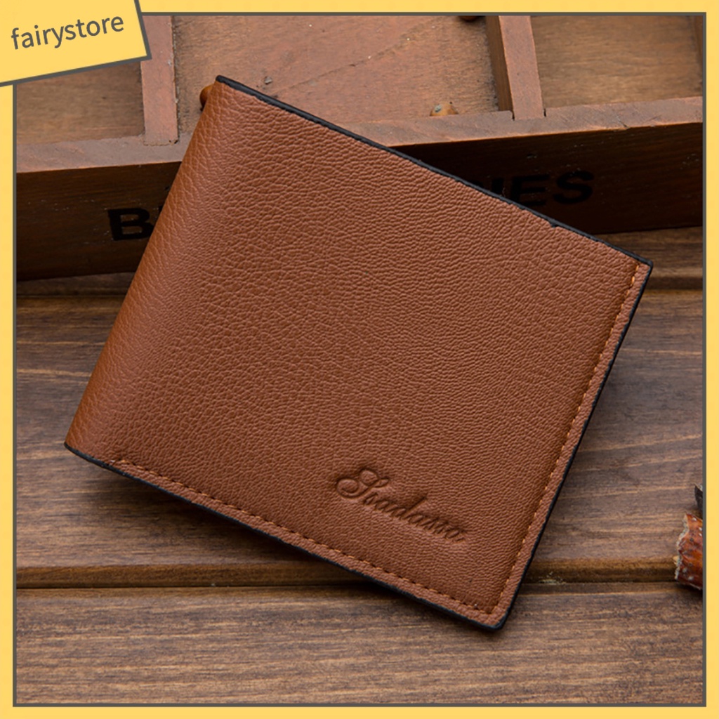 Ví ngắn giả da thời trang cho nam