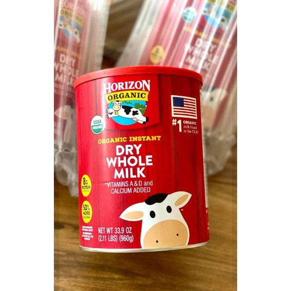 Sữa tươi dạng bột Horizon Organic Dry Whole Milk 870g của Mỹ