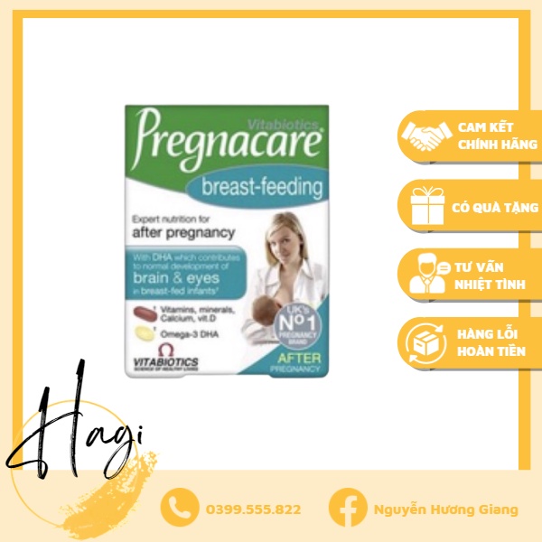 Viên uống bổ sung Vitamin tổng hợp sau sinh Pregnacare Breast-Feeding