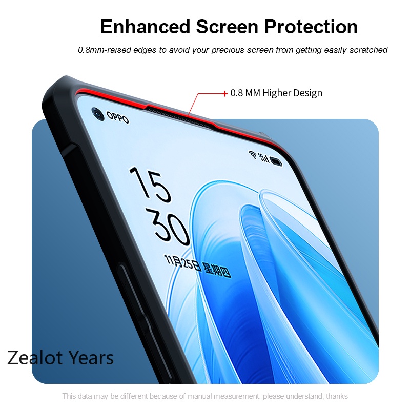 Ốp Điện Thoại Acrylic Chống Sốc Trong Suốt Cho OPPO Reno8 Z Reno7 Z Pro 7Z Reno 8Z 7Z 7 5G Reno7Pro Reno7z