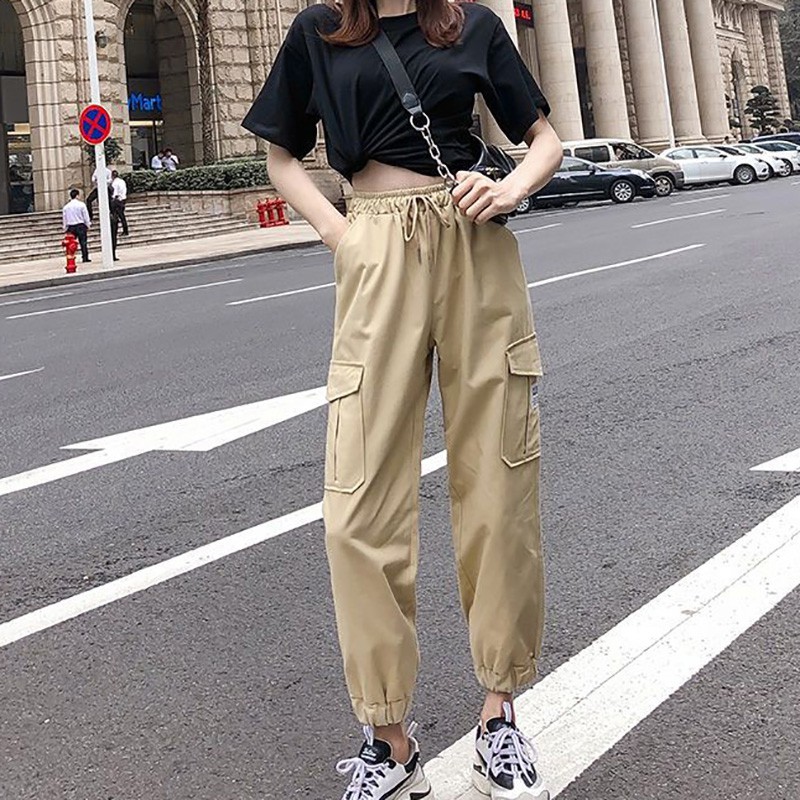 Quần legging phong cách thể thao cho nữ nhiều túi chống nhăn | BigBuy360 - bigbuy360.vn