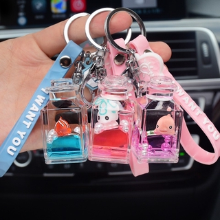 Móc Khóa Chai nước ❤️FREESHIP❤️ cute dễ thương tặng kèm móc sắt, phụ kiện dây nhựa treo balo túi xách phong cách Hàn