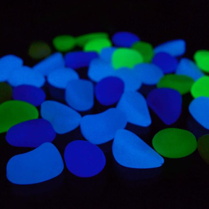 Bộ 100 viên Sỏi phát sáng ,sỏi dạ quang chuyên dụng cho bể cá, Màu Cam [ĐƯỢC KIỂM HÀNG]