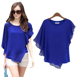 TR❤Áo kiểu chất Chiffon thiết kế hợp thời trang cho nữ