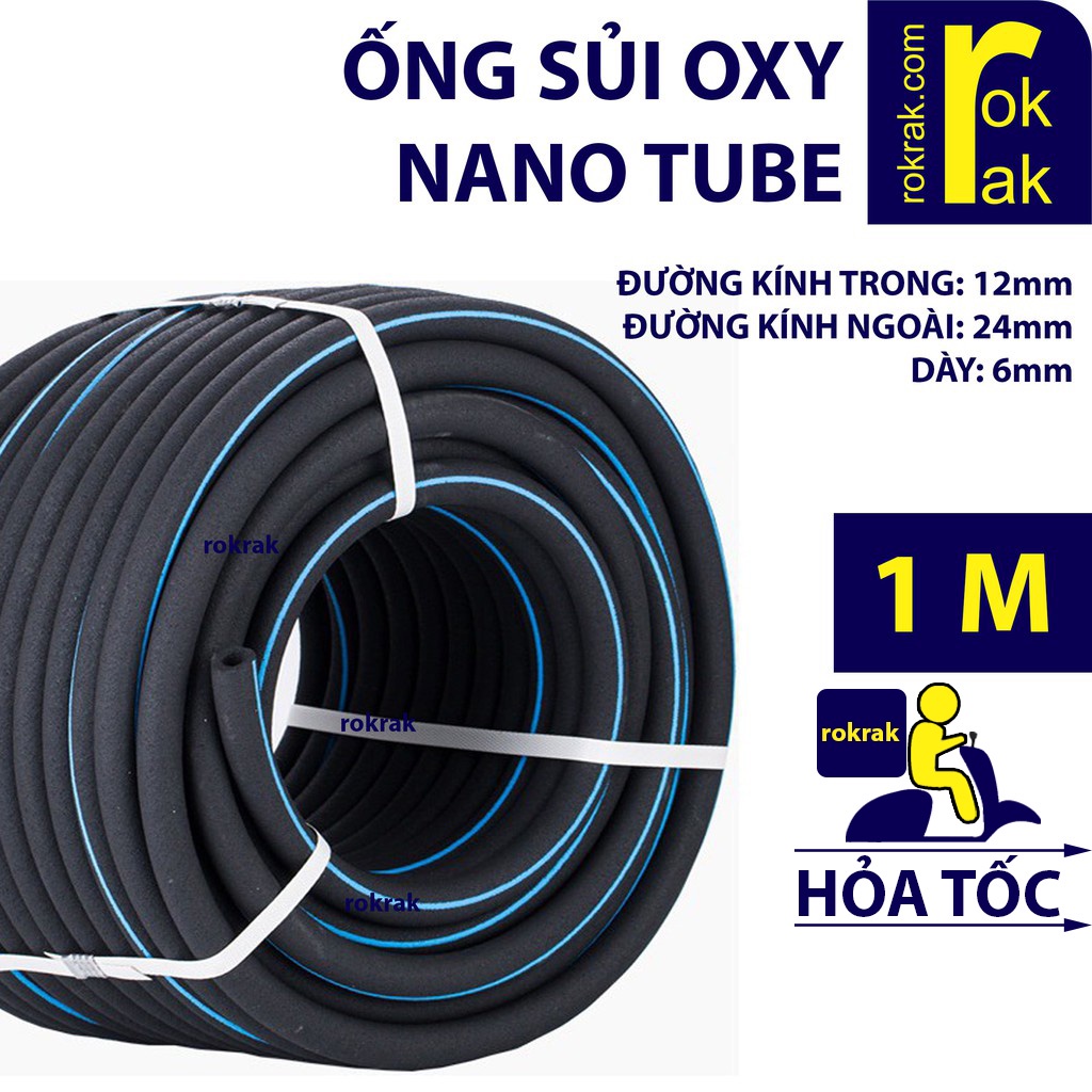 Ống sủi khí oxy Nano Tube (RokRak Nanotube) tạo bọt mịn bền rẻ cho đảo kaldnes nuôi cá