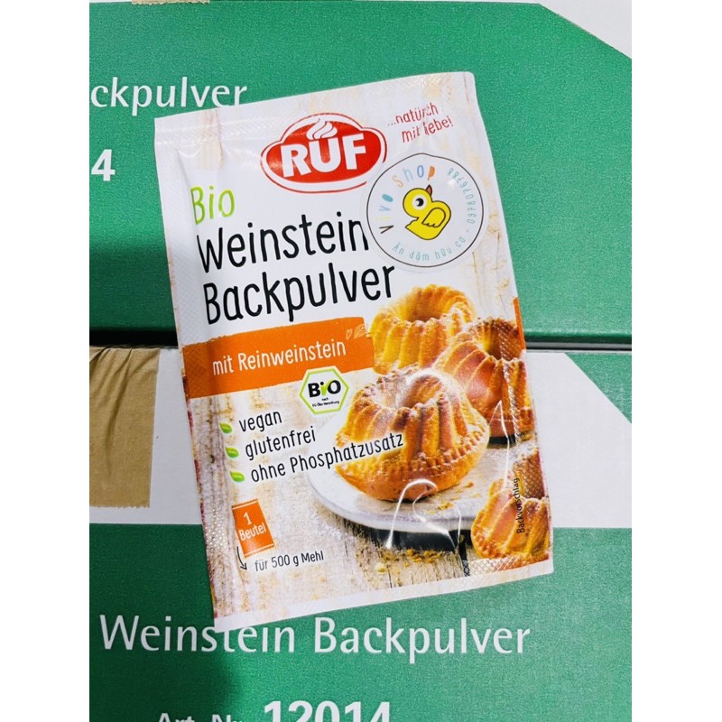 [Mẫu mới hãng RUF - ĐỨC] Bột nở hữu cơ gói 20gr